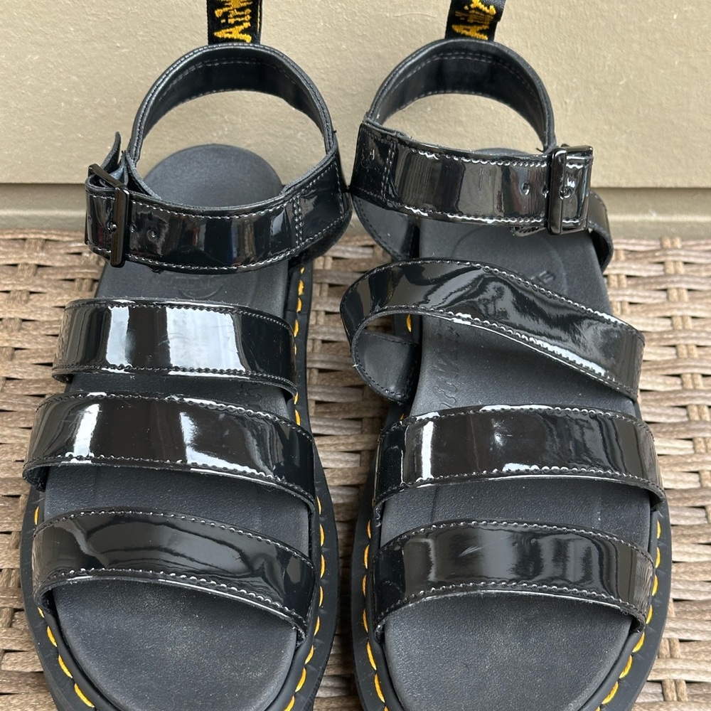 Black Patent women Sandals - Picture 2 of 8